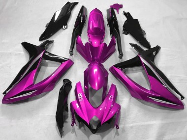 Shop 2008-2010 Suzuki GSXR 600 / GSXR 750 Motorcycle Fairings - Pink Glossy Black