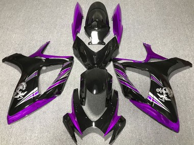 Shop 2006-2007 Suzuki GSXR 600 / GSXR 750 Motorcycle Fairing - Purple Glossy Black