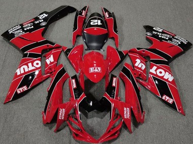 Shop 2011-2024 Suzuki GSXR 600 / GSXR 750 Motorcycle Fairings - Red Black Motul