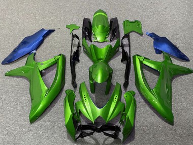 Shop 2008-2010 Suzuki GSXR 600 / GSXR 750 Motorcycle Fairings - Green Blue