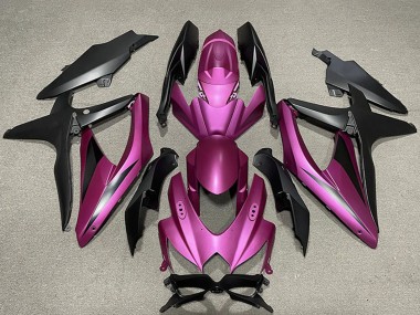 Shop 2008-2010 Suzuki GSXR 600 / GSXR 750 Motorcycle Fairings - Purple Matte Black