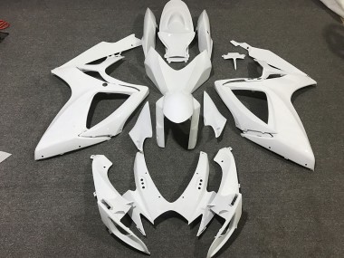 Shop 2006-2007 Suzuki GSXR 600 / GSXR 750 Motorcycle Fairings - White