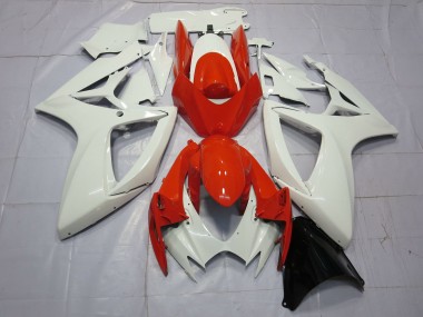 Shop 2006-2007 Suzuki GSXR 600 / GSXR 750 Motorcycle Fairings - White Red
