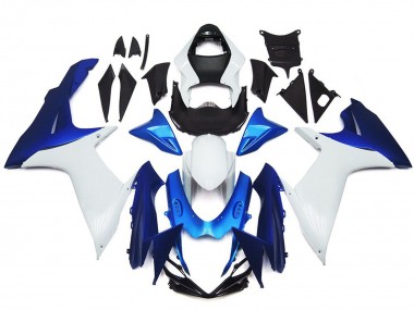 Shop 2011-2024 Suzuki GSXR 600 / GSXR 750 Motorcycle Fairings - White Blue