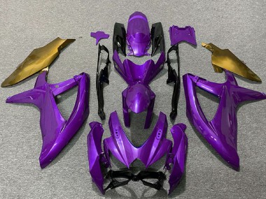 Shop 2008-2010 Suzuki GSXR 600 / GSXR 750 Motorcycle Fairings - Purple Gold