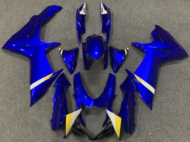 Shop 2011-2024 Suzuki GSXR 600 / GSXR 750 Abs Motorcycle Fairings - Blue White Yellow