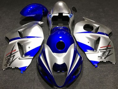Shop 1996-2007 Suzuki GSXR 1300 Motorcycle Fairings - Silver Blue