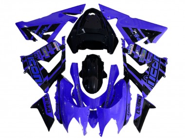 Shop 2004-2005 Kawasaki ZX10R Motorcycle Fairings - Blue and Black Logo