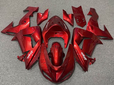 Shop 2006-2007 Kawasaki ZX10R Motorcycle Fairings - Candy Red