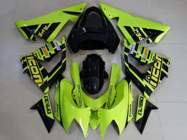 Shop 2004-2005 Kawasaki ZX10R Motorcycle Fairings - Custom High Viz Yellow