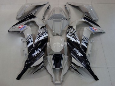 Shop 2011-2015 Kawasaki ZX10R Motorcycle Fairings - Grey White Black