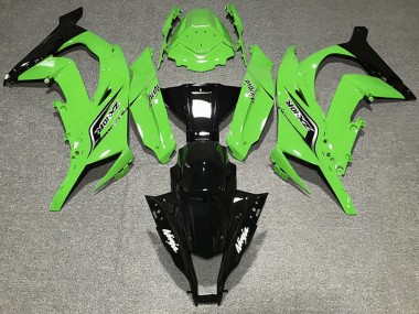 Shop 2011-2015 Kawasaki ZX10R Motorcycle Fairings - Green Glossy Black