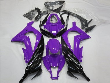 Shop 2011-2015 Kawasaki ZX10R Motorcycle Fairings - Purple Glossy Black