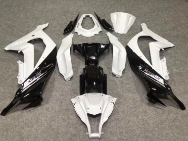 Shop 2011-2015 Kawasaki ZX10R Motorcycle Fairings - White Glossy Black