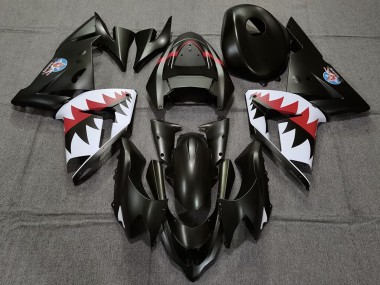 Shop 2004-2005 Kawasaki ZX10R Motorcycle Fairings - Matte Black Betty Bomber