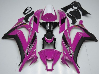 Shop 2011-2015 Kawasaki ZX10R Motorcycle Fairings - White Pink Glossy Black OEM Style