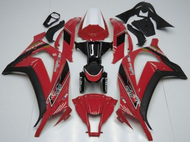 Shop 2011-2015 Kawasaki ZX10R Motorcycle Fairings - White Red Glossy Black OEM Style