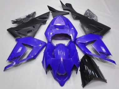 Shop 2004-2005 Kawasaki ZX10R Motorcycle Fairings - Pearl Blue Black