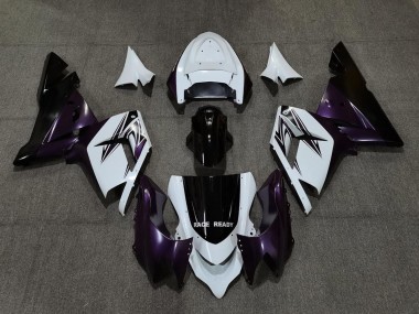 Shop 2004-2005 Kawasaki ZX10R Motorcycle Fairings - White Purple and Black