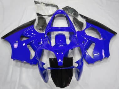 Shop 2000-2002 Kawasaki ZX6R Motorcycle Fairings - Blue Glossy Black