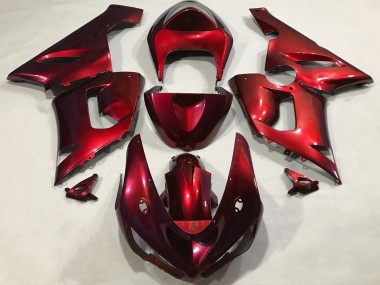 Shop 2005-2006 Kawasaki ZX6R Motorcycle Fairings - Metallic Red