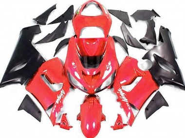 Shop 2005-2006 Kawasaki ZX6R Motorcycle Fairings - Red Matte Black