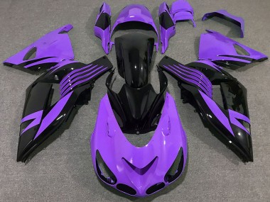 Shop 2006-2011 Kawasaki ZX14R Motorcycle Fairing - Purple Glossy Black
