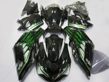 Shop 2012-2024 Kawasaki ZX14R Motorcycle Fairings - Glossy Black Green