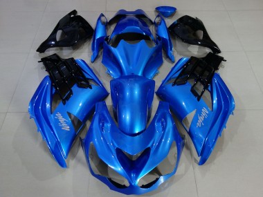 Shop 2012-2024 Kawasaki ZX14R Motorcycle Fairings - Blue Black