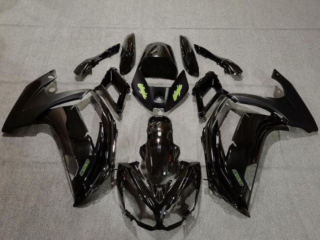 2009-2011 Kawasaki Ninja 650R Motorcycle Fairings - Glossy Black Green