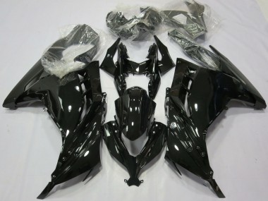 Shop 2013-2024 Kawasaki Ninja 300 Motorcycle Fairings - Glossy Black