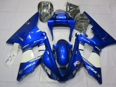 Shop 2000-2001 Yamaha R1 Motorcycle Fairings - Blue White