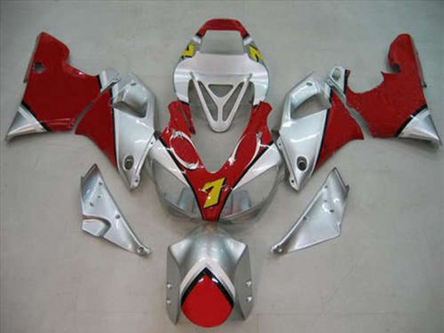 1998-1999 Yamaha R1 Motorcycle Fairings - Silver Red Yellow 7