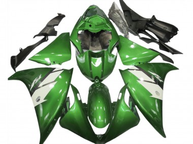 Shop 2012-2014 Yamaha R1 Motorcycle Fairings - Green White