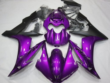Shop 2004-2006 Yamaha R1 Motorcycle Fairings - Purple Matte Black