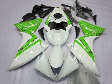 Shop 2012-2014 Yamaha R1 Motorcycle Fairings - White Green