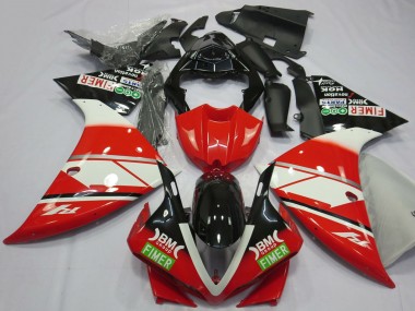 Shop 2012-2014 Yamaha R1 Motorcycle Fairings - Red White Black Fimer