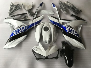 Shop 2015-2018 Yamaha R3 Motorcycle Fairings - White Blue Black