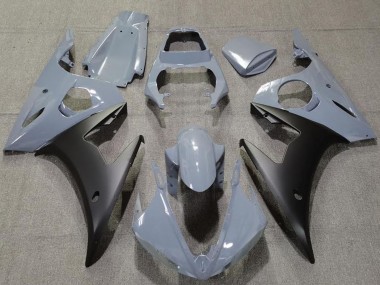 Shop 2003-2004 Yamaha R6 Motorcycle Fairings - Nardo Grey Matte Black