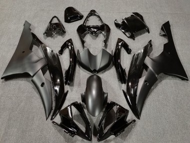 Shop 2008-2016 Yamaha R6 Motorcycle Fairings - Glossy Black Matte Black