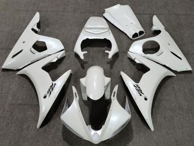 Shop 2005 Yamaha R6 Motorcycle Fairings - Pearl White