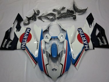Shop 2011-2014 Ducati 1199 Motorcycle Fairings - White Light Blue Red Black Martini