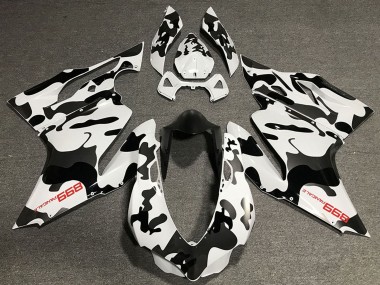 Shop 2011-2014 Ducati 899 Motorcycle Fairings - White Black Camouflage