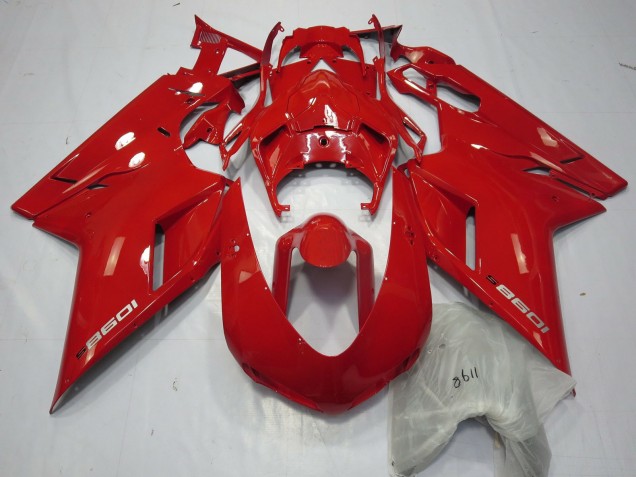 2007-2014 Ducati 1098 Motorcycle Fairings - Red