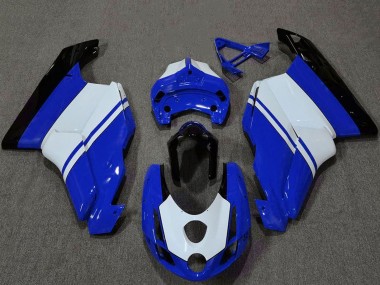 Shop 2003-2004 Ducati 749 999 Motorcycle Fairings - White Blue Glossy Black