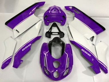 Shop 2003-2004 Ducati 999 Motorcycle Fairings - White Purple Black