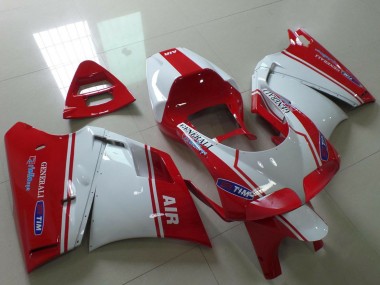 Shop 1993-2005 Ducati 748 916 996 998 Motorcycle Fairings - White Red Air Generali Tim