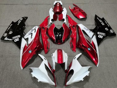 Shop 2017-2018 BMW S1000RR Motorcycle Fairings - White Red Glossy Black