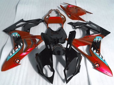 Shop 2017-2018 BMW S1000RR Motorcycle Fairings - Red Glossy Black Shark