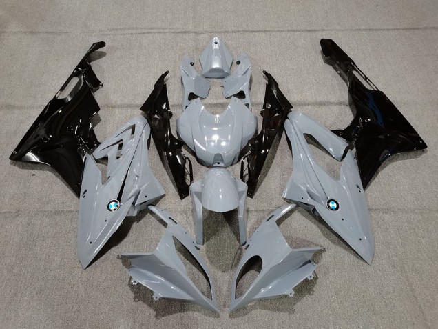 2015-2016 BMW S1000RR Motorcycle Fairings - Nardo Grey Glossy Black